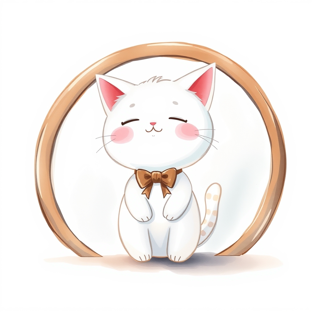 鏡の前のちびちゃん