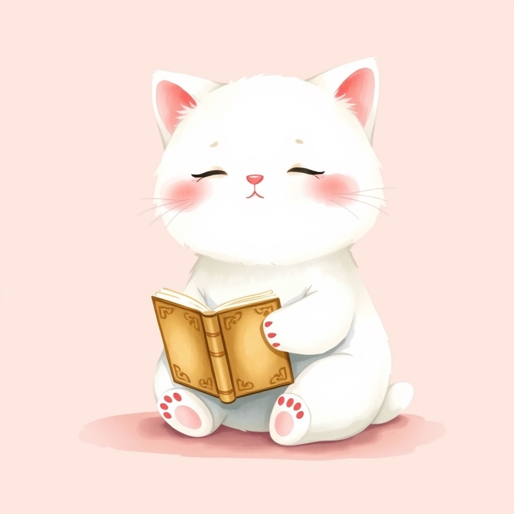 絵本 を 開く maomao と、 ちいさな 手