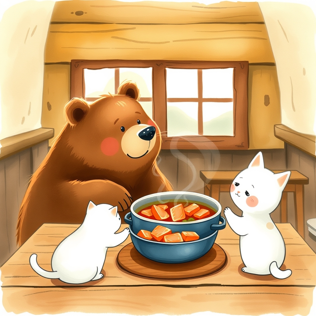 熊と白猫のシチュー